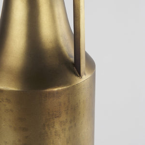 Mercana Aubrey Large 24H Gold Iron Jug Vase - Elegant Industrial Glam Decor for Modern Floral Displays Antique Gold Metal | 24H 69856