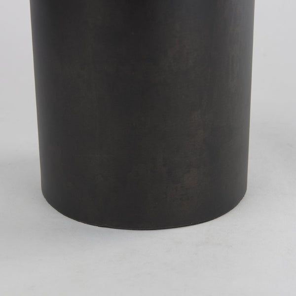 Mercana Aubrey Small Black Iron Flower Vase - Elegant Sculptural Décor for Modern Interiors and Events Antique Black Metal| 24H 69859