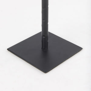 Mercana Porter Candle Holder - Industrial-Style Matte Iron Accent for Taper Candles in Any Home Decor Setting Black Metal | 12.0H 69860