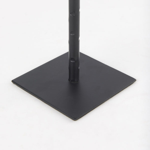 Mercana Porter Candle Holder - Industrial-Style Matte Iron Accent for Taper Candles in Any Home Decor Setting Black Metal | 12.0H 69860