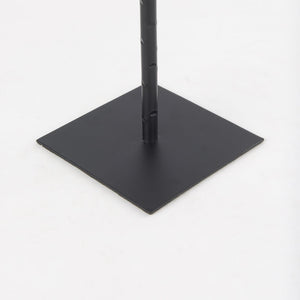 Mercana Porter Candle Holder - Industrial-Style Matte Iron Accent for Taper Candles in Any Home Decor Setting Black Metal | 18.0H 69861