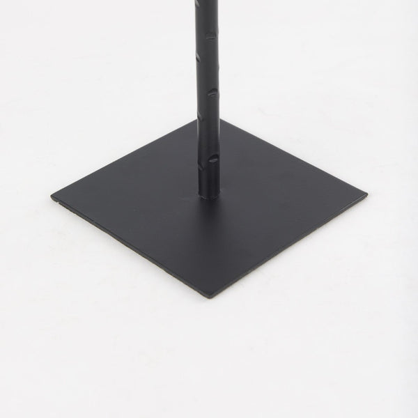 Mercana Porter Candle Holder - Industrial-Style Matte Iron Accent for Taper Candles in Any Home Decor Setting Black Metal | 18.0H 69861