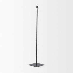 Mercana Porter Candle Holder - Industrial-Style Matte Iron Accent for Taper Candles in Any Home Decor Setting Black Metal | 30.0H 69862