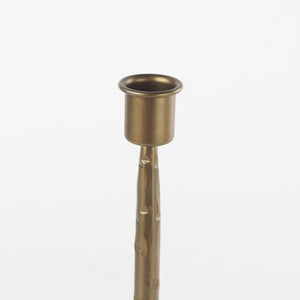 Mercana Porter Candle Holder - Industrial-Style Matte Iron Accent for Taper Candles in Any Home Decor Setting Gold Metal | 12" 69863
