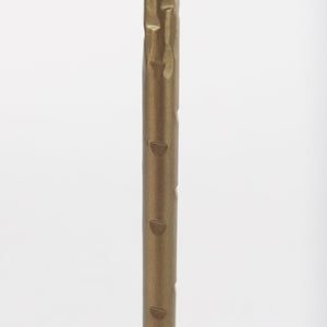 Mercana Porter Candle Holder - Industrial-Style Matte Iron Accent for Taper Candles in Any Home Decor Setting Gold Metal | 12" 69863