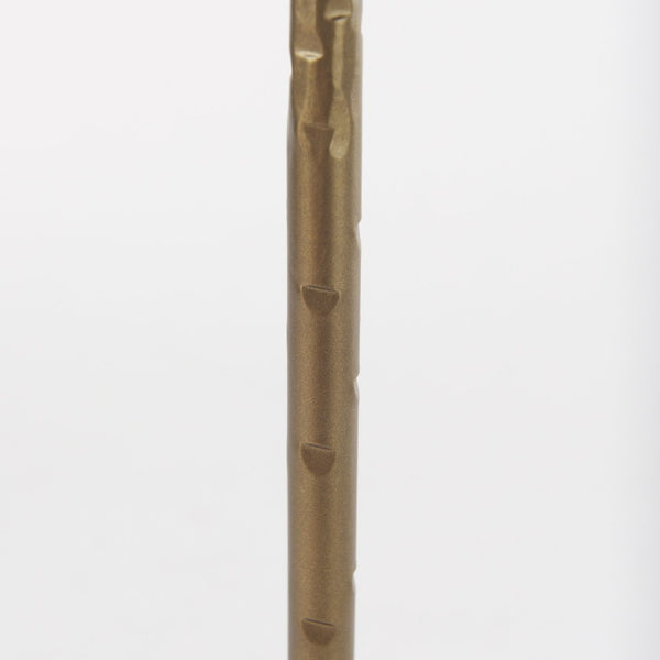 Mercana Porter Candle Holder - Industrial-Style Matte Iron Accent for Taper Candles in Any Home Decor Setting Gold Metal | 12" 69863