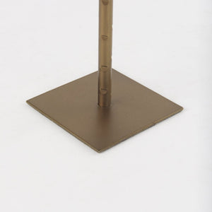 Mercana Porter Candle Holder - Industrial-Style Matte Iron Accent for Taper Candles in Any Home Decor Setting Gold Metal | 12" 69863