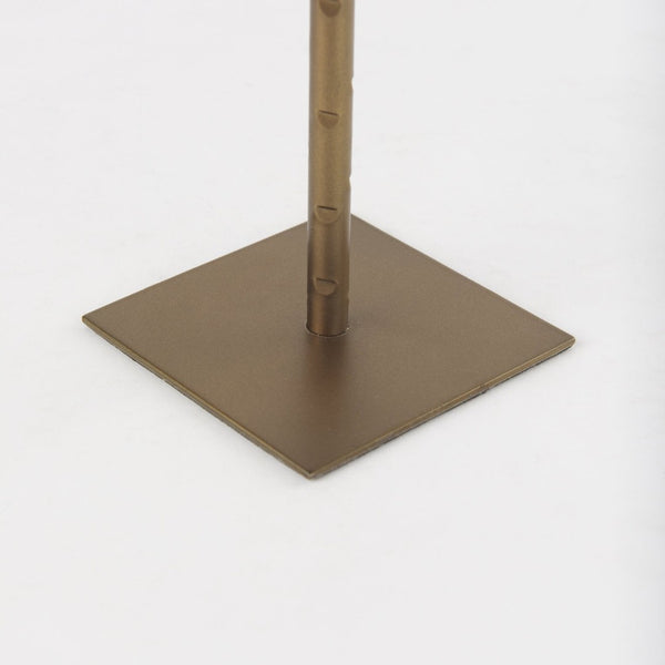 Mercana Porter Candle Holder - Industrial-Style Matte Iron Accent for Taper Candles in Any Home Decor Setting Gold Metal | 12" 69863