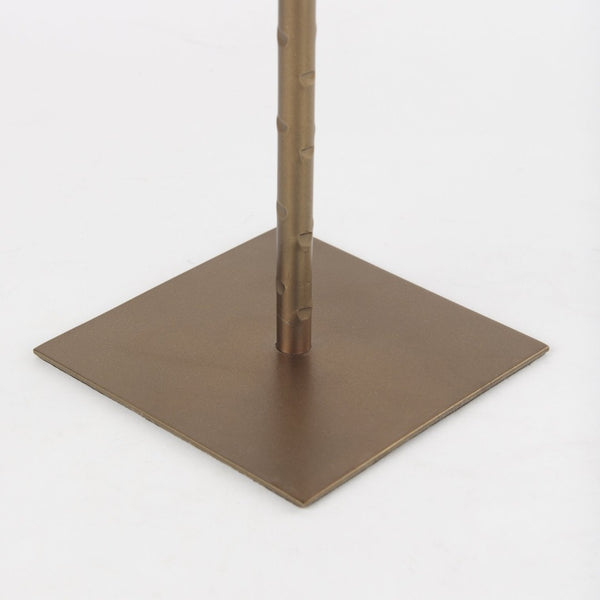 Mercana Porter Candle Holder - Industrial-Style Matte Iron Accent for Taper Candles in Any Home Decor Setting Gold Metal | 18" 69864