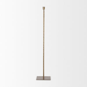 Mercana Porter Candle Holder - Industrial-Style Matte Iron Accent for Taper Candles in Any Home Decor Setting Gold Metal | 30" 69865