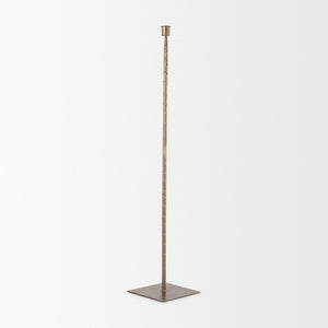 Mercana Porter Candle Holder - Industrial-Style Matte Iron Accent for Taper Candles in Any Home Decor Setting Gold Metal | 30" 69865