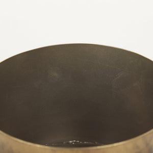 Mercana Juno Modern Contemporary Cast Iron Vase in Matte Gold – Ideal for Fresh Flowers & Home Decor Antique Gold Metal | 6.5H 69866