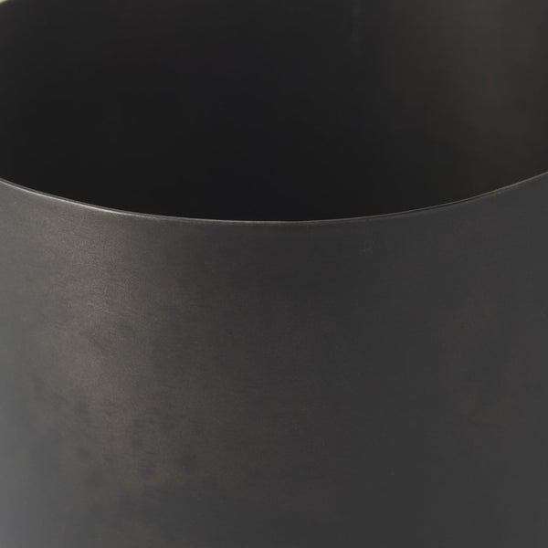 Mercana Juno Modern Contemporary Cast Iron Vase in Matte Gold – Ideal for Fresh Flowers & Home Decor Antique Black Metal | 6.5H 69870