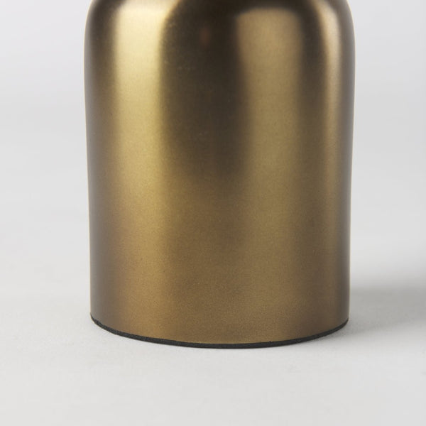 Mercana Malta Aluminum Candle Holder - Modern Dark Gold Accent for Elegant Home Decor and Tabletop Display Gold Metal | 5" 69868
