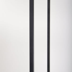 Mercana Morris 6-Shelf Shelving Unit - Modern Wood and Metal Design for Stylish Storage and Display Solutions Brown Wood | Black Metal 69718