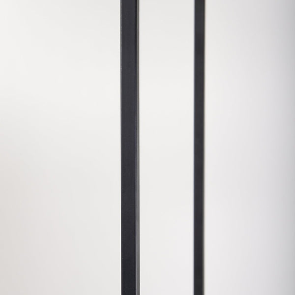 Mercana Morris 6-Shelf Shelving Unit - Modern Wood and Metal Design for Stylish Storage and Display Solutions Brown Wood | Black Metal 69718