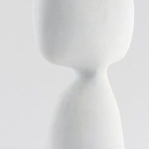 Mercana Rylee Sculptural Ceramic Vase - Modern Matte Finish for Stylish Home Décor and Versatile Arrangements White Ceramic | 11.6H 69802