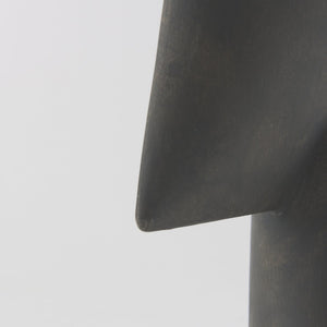 Mercana Rylee Sculptural Ceramic Vase - Modern Matte Finish for Stylish Home Décor and Versatile Arrangements Dark Brown Ceramic | 13.0H 69803