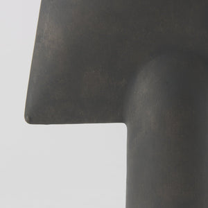 Mercana Rylee Sculptural Ceramic Vase - Modern Matte Finish for Stylish Home Décor and Versatile Arrangements Dark Brown Ceramic | 13.0H 69803