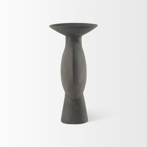 Mercana Kaz Sculptural Ceramic Vase with Textured Matte Finish - Modern Home Décor for Any Space Earthy Brown Ceramic |  11.2H 69810
