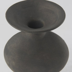 Mercana Kaz Sculptural Ceramic Vase with Textured Matte Finish - Modern Home Décor for Any Space Earthy Brown Ceramic |  11.2H 69810