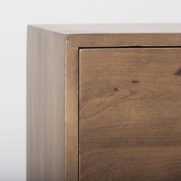 Mercana Astrid 71-Inch Solid Mango Wood Sideboard with 6 Drawers for Modern and Mid-Century Homes 69940