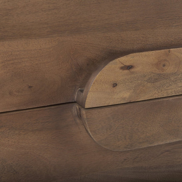 Mercana Astrid 71-Inch Solid Mango Wood Sideboard with 6 Drawers for Modern and Mid-Century Homes 69940