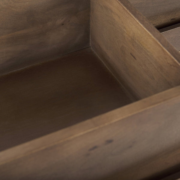 Mercana Astrid 71-Inch Solid Mango Wood Sideboard with 6 Drawers for Modern and Mid-Century Homes 69940