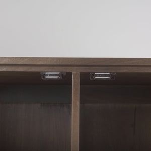 Mercana Astrid Solid Wood Armoire for Stylish Storage in Bedrooms, Offices, or Entryways – Mid-Century Charm 69942