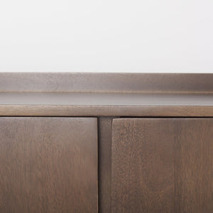 Mercana Lillie Elegant Solid Mango Wood 4-Door Sideboard with Modern Design for Versatile Storage Solutions 69943