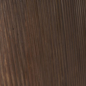 Mercana Lance Contemporary Oval Dining Table - Solid Wood with Rippled Base for Modern Elegance & Warmth 69961-AB