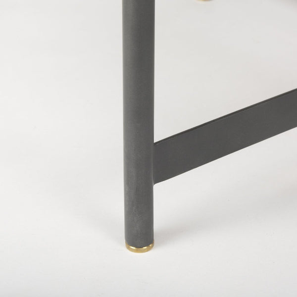 Mercana Marquisa Industrial-Style Coffee Table with Mango Wood Top and Sturdy Iron Frame for Modern Living Spaces Brown Wood | Black Metal | Small 70061