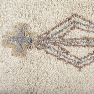 Mercana Carla Cotton Area Rug - Earthy Neutrals with Boho Charm for Cozy Living Spaces and Bedrooms Patterned | 96.0L 69763