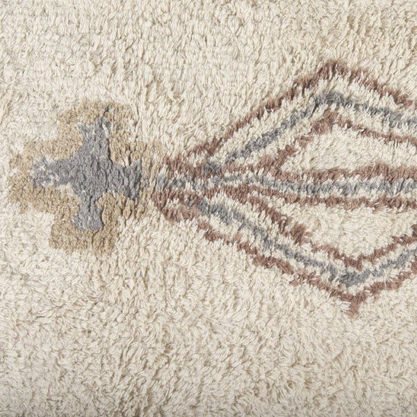 Mercana Carla Cotton Area Rug - Earthy Neutrals with Boho Charm for Cozy Living Spaces and Bedrooms Patterned | 96.0L 69763