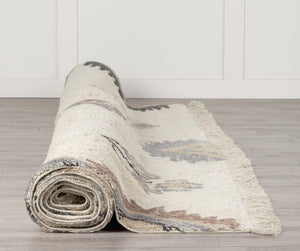 Mercana Carla Cotton Area Rug - Earthy Neutrals with Boho Charm for Cozy Living Spaces and Bedrooms Patterned | 120.0L 69764