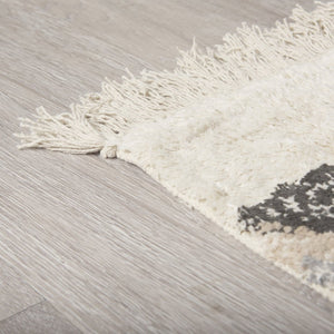 Mercana Carla Cotton Area Rug - Earthy Neutrals with Boho Charm for Cozy Living Spaces and Bedrooms Patterned | 120.0L 69764