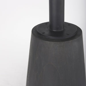 Mercana Maxwell Modern Bistro Table - Stylish Round Mango Wood Top with Black Iron Pedestal for Compact Spaces 32" Black-Brown Wood Top | Black Metal Base 69926-AB