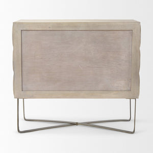 Mercana Excelsior Glamorous Accent Cabinet with Sculptural Star-in-Circle Design for Modern Living Spaces 69929