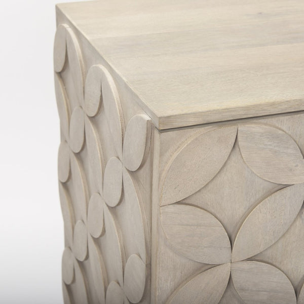 Mercana Excelsior Glamorous Accent Cabinet with Sculptural Star-in-Circle Design for Modern Living Spaces 69929