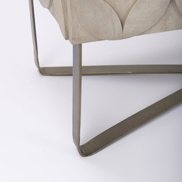 Mercana Excelsior Glamorous Accent Cabinet with Sculptural Star-in-Circle Design for Modern Living Spaces 69929