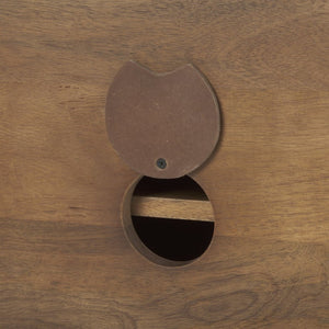 Mercana Maddox Industrial Two-Door Accent Cabinet with Solid Construction and Cable Portal for Modern Homes 69930