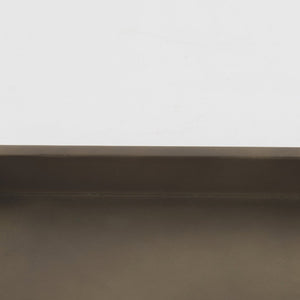 Mercana Shay Aluminium Tray - Chic Matte Gold Accent for Modern Tabletop Decor and Versatile Organization Small | 9.5" L 69946