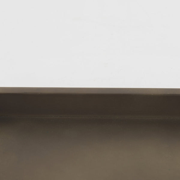 Mercana Shay Aluminium Tray - Chic Matte Gold Accent for Modern Tabletop Decor and Versatile Organization Small | 9.5" L 69946