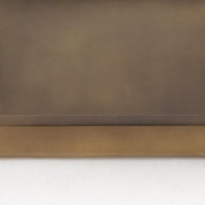 Mercana Shay Aluminium Tray - Chic Matte Gold Accent for Modern Tabletop Decor and Versatile Organization Small | 9.5" L 69946