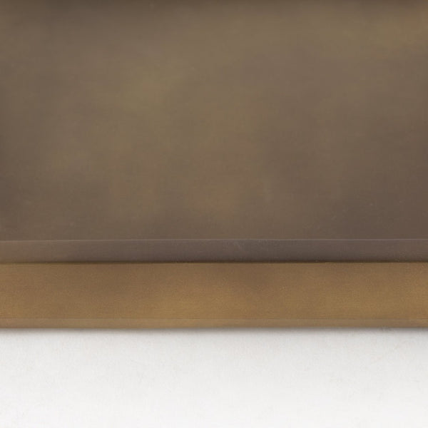 Mercana Shay Aluminium Tray - Chic Matte Gold Accent for Modern Tabletop Decor and Versatile Organization Small | 9.5" L 69946