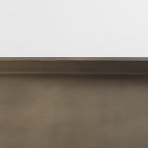 Mercana Shay Aluminium Tray - Chic Matte Gold Accent for Modern Tabletop Decor and Versatile Organization Medium | 17" L 69947