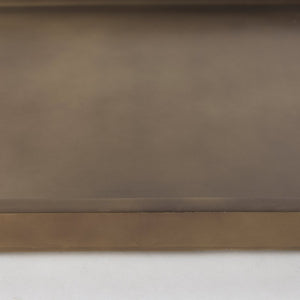 Mercana Shay Aluminium Tray - Chic Matte Gold Accent for Modern Tabletop Decor and Versatile Organization Medium | 17" L 69947