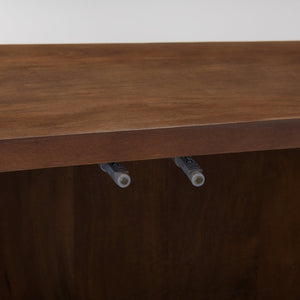 Mercana Lance Solid Wood Sideboard with Curved Design, Ample Storage, and Contemporary Style for Modern Spaces 69960