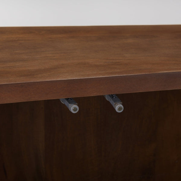 Mercana Lance Solid Wood Sideboard with Curved Design, Ample Storage, and Contemporary Style for Modern Spaces 69960