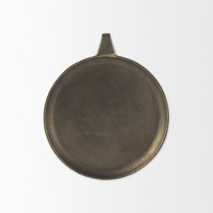 Mercana Marlowe Tray - Rustic Elegance in Antiqued Matte Gold for Serving, Display, or Organizing Items Aluminum | Small 69852